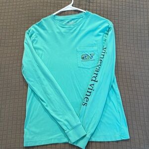 Vineyard Vines Aqua Long Sleeve Shirt